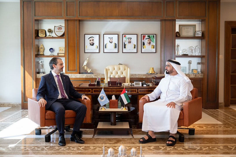 Saif bin Zayed meets with INTERPOL Secretary General