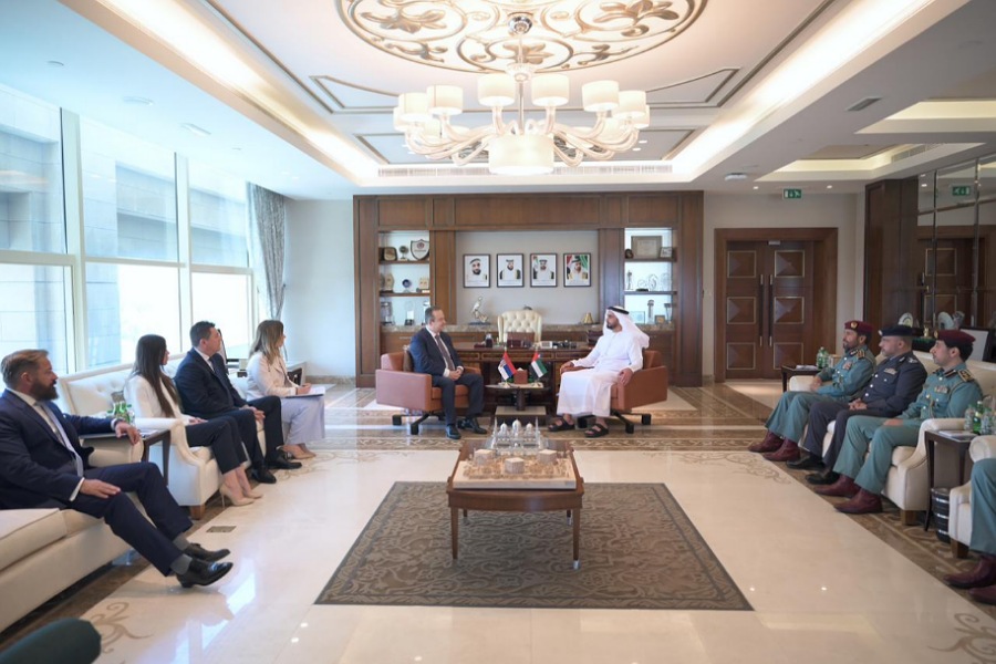 Saif bin Zayed Meets Serbian Deputy Prime Minister