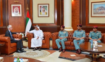 Saif bin Zayed Receives INTERPOL's Secretary- General