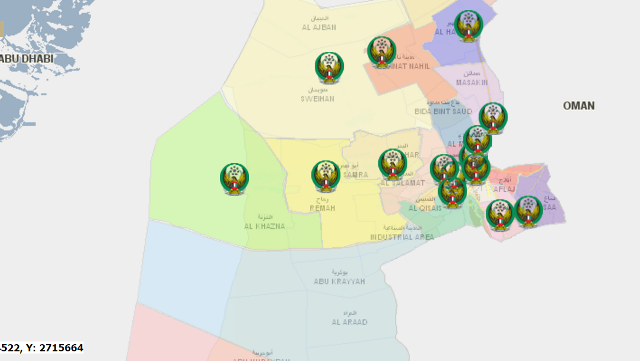 Civil Defense and Al Ain Municipality Complete Interactive Map