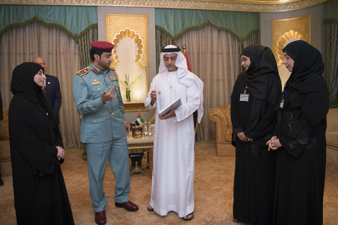 Saif bin Zayed Reviews a Publication Shedding Light on the Role of the Founding Father in Promoting Security