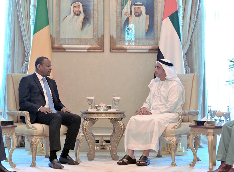 Saif bin Zayed Meets with Mali Prime Minister and the  accompanying delegation. 