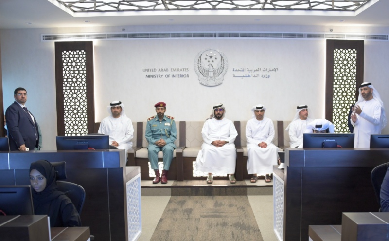 Ajman Police delegation briefed on the experience of MOI in the field of delight dealers