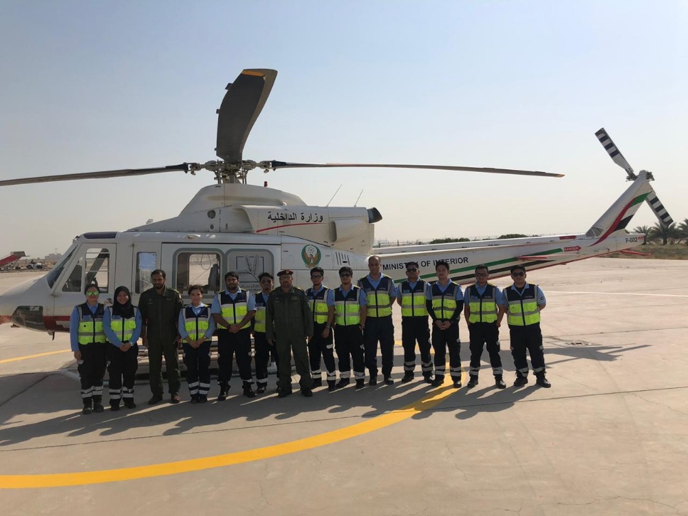 The Air Wing Department Organizes Practical Workshops on “How” to Deal with Helicopters on Peripheral Roads