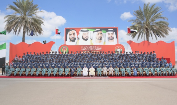 Under the patronage of HH Mohmmed bin Zayed Sheikh Hazza bin Zayed Al Nahyan Attends Graduation Ceremony at Abu Dhabi Police College