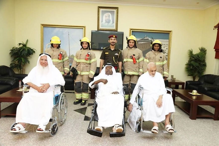 Civil Defense visits “senior citizens “on the occasion of Eid al-Fitr