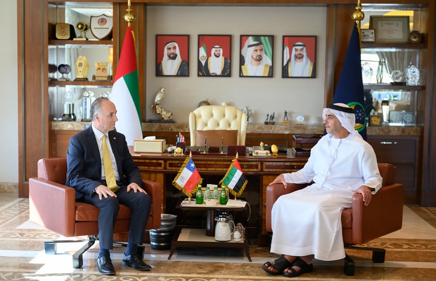  Saif bin Zayed Receives Chile Foreign Minister