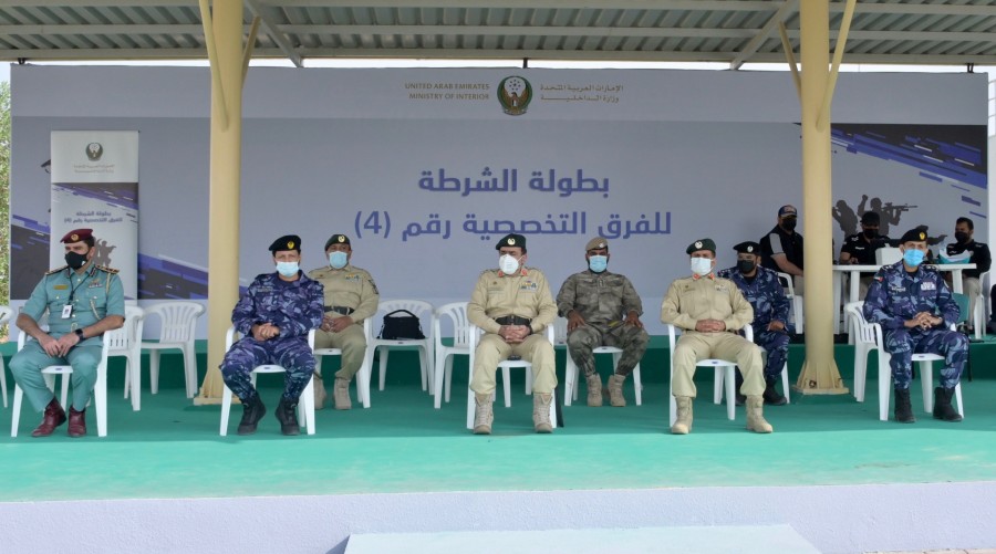 Kick off of police specialized  teams  competitions in Ruwayyah field, Dubai 