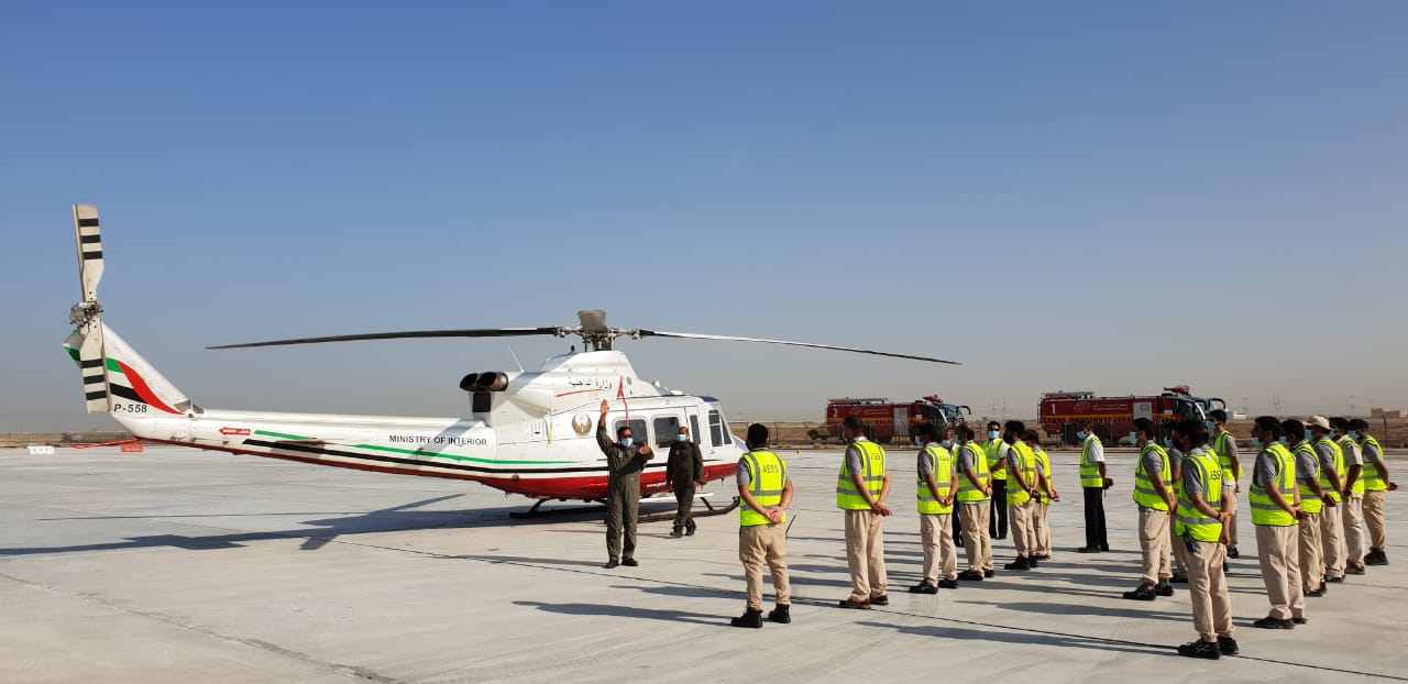 MOI Air Wing holds workshop on handling  helicopters on fire