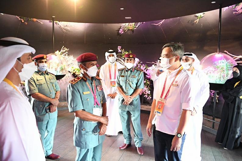 Maj. Gen. Khalifa Hareb Al Khaili visits Expo 2020