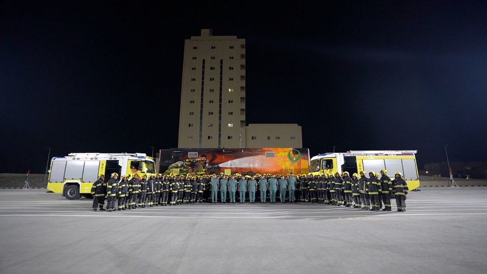 Civil Defense Commander-in-Chief Attends Graduation of 98 Foundation Firefighting Course Students