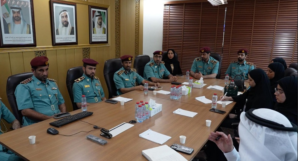 A delegation from the United Arab Emirates University reviews the best practices in the Unified Contact Center at the Ministry of Interior