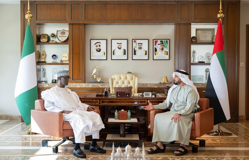 Saif bin Zayed Meets Nigerian National Security Advisor